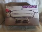 044228010632 Towle Silversmiths Contempo Qt Oval Warmer Tealight Glass