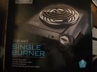 049022611351 Living Solutions Square Shape Single Burner Black