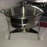 053796100720 Endurance Chafing Dish Stainless Steel Glass Lid Complete