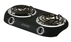 0655772005199 Kitchen Selectives Double Burner Black