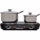 1500w 0681131045551 Unbranded Double Burner Electric Heating Plates Cooktop Farberware
