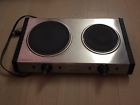Db60 0787543793292 Waring Portable Double Adjustable Burner Brushed Stainless Steel