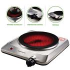 0814667020574 Ovente Infrared Watts Ceramic Glass Single Plate Cook