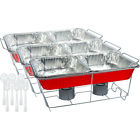 0885636143402 Unbranded Set Chafing Dish Buffet Count Steam Pans Rack Fuel