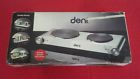 16320 Deni Electric Table Top Double Burner Hot Plate