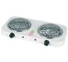 3607-2680 White Electric Stove Top High Double Burners Range Countertop Kitchen