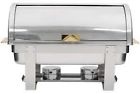 407coh4 Choice Roll Top Deluxe Full Size Chafer Silver Gold Qt