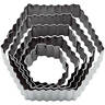 47315-10 Paderno World Cuisine Fluted Hexagon Dough Cutter Set 8014808049873