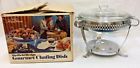 522541 Royal Chrome Chafing Dish Sheffield Design Vintage Plated Original Box