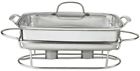 1-station 56133 Buffet Server Stainless Steel Pan Glass Lid Tea 691171756133