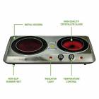 57615 Ovente Electric Cooktop Burner Infrared Ceramic Hot Plate 689749357615