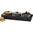 1.5-qua 57860 Nostalgia Electrics Triple Slow Cooker