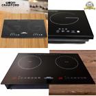 1800w 637057839132 Crawford Kitchen Induction Cooker Portable Electric Cooktop Double