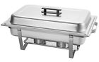 726670969156 Unbranded Large Chafing Dish Quart Stainless Steel Buffet