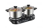 73682 Farberware Electric Double Burner Cooktop Watt Hot Plate 786530773682