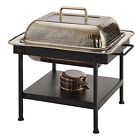 742 Old Dutch Antique Copper Hammered Chafing Dish Qt 696577786203