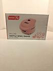 858557007122 Dash New Deluxe Waffle Bowl Maker Pink Round