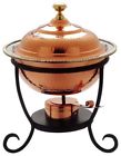 891 Old Dutch Copper Round Decor Chafing Dish 0045642008915