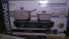 89906 Farberware Countertop Double Hot Plate Electric Burner Commercial Portable Stove