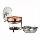 970 Old Dutch Decor Copper Chafing Dish With Glass 0045642009707