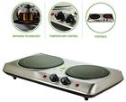 98874 Electric Burner Double Plate Ceramic Countertop Indoor Outdoor 691171798874