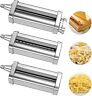 Mx1802 Aifeel 3 Piece Pasta Roller Cutter Attachments For Kitchenaid Stand Mixers