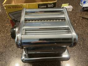 Iusso-160 Altea Allea Iusso Model 160 Chrome Manual Pasta Making Machine Made In Italy Tested