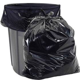 Aluf Plastics 735692002017 33 Gal. 1.4 Mil Black Garbage Bags Inch X 39 Pack Of 100 For Contractor Ou