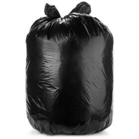 Aluf Plastics 735692019138 12-16 Gal. 1.25 Mil Eq Black Trash Can Liners 24 Inch X 33 Pack Of 250 For