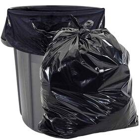 Aluf Plastics 735692033226 45 Gal. 2 Mil Eq Black Trash Bags 40 Inch X 46 Pack Of 50 For Janitorial I