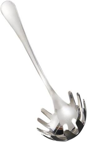 C2zx2118mwnt173zzcs4 Angoily Spaghetti Server Monomer Dish Stainless Steel 24x6.5x3cm Silver