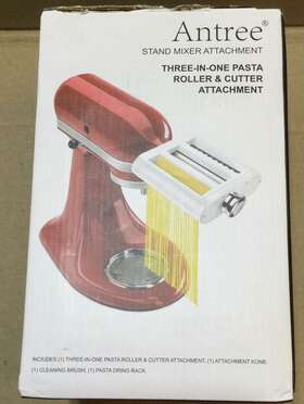 A02-2 Antree Stand Mixer 3in1 Pasta And Roller Attachment For Kitchenaid Mixers