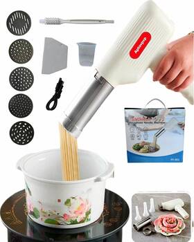 Aptovpvp 689789672600 Noodle Machine Household Handheld Wireless Electric Press Sausage With 3