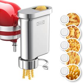 At-pasta-0004 Atobd Metal Gourmet Pasta Press Attachment For Kitchenaid Stand Mixer Maker Att