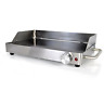 Azpkwtrgr35 Nutrichef Ceramic Glass Grill With Warming Tray White 696394300149