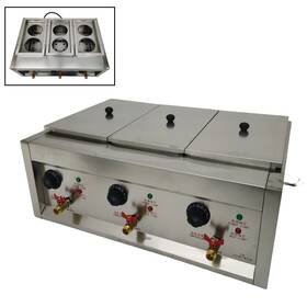 020505 Banfluxion 6 Holes Noodles Cooker Pasta Boiler Machine Stainless Steel Commercial 220v 6kw