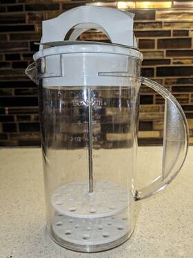 7012-70 Bonjour Froth N Mix Pitcher For Blending Mixing Frothing Beating And More 32 Oz