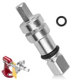 Bouyao 768592418527 Pasta Attachment Shear Shaft Compatible With Kitchenaid Stand Mixer Silver