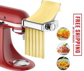 G2406 Branded 3 In 1 Pasta Attachment For Kitchenaid Stand Mixer All Metal Maker Kitche