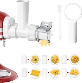 Kapm-6-1 Branded 6 In 1 Gourmet Pasta Attachment For Kitchenaid Stand Mixer Extruder Maker