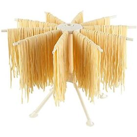 Bugucat Pasta Drying Rack Noodle Stand With 10 Bar Handles Collapsible Spaghetti