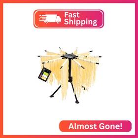 Cambom 720455383564 Foldable Pasta Drying Rack- Plastic Spaghetti Noodle Dryer With 10 Bar Ha