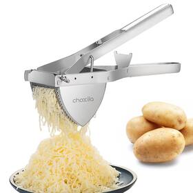 Choxila 744348887182 Potato Masher Good Grip Ricer Solid Handle Stainless Steel