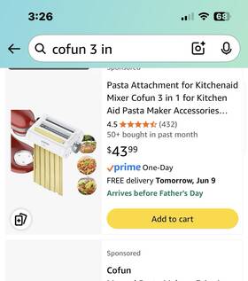 X003akyulx Cofun Kitchen Aid Pasta Attachment