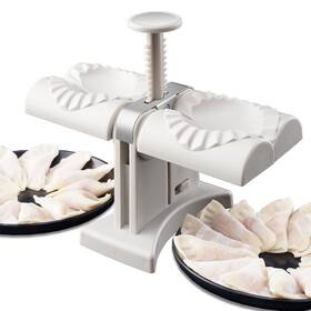 Collfa Zl1031 Automatic Dumpling Maker Mold Manual Ravioli 7.9 4.7 6.7in Beige