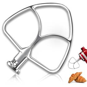 Cookra 764097123966 Polished Stainless Steel Flat Beater For Kitchen Aid Mixerpaddle Attachment F