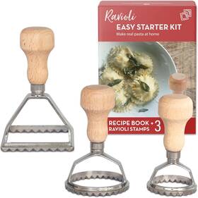Re0084 Country Trading Co. Easy Ravioli Maker Starter Kit 3 Mold