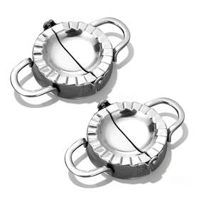 Drincarier Press01 Stainless Steel Dumpling Ravioli Maker Press 2 Standard Pcs