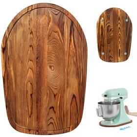 Envtek Hf-01 Mixer Slider Mat Pine Wood Sliding Tray For Kitchenaid 4.5 And 5 Quart Stand Mixe