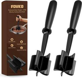Dsydb56 Fovko Ground Beef Chopper Tool 2-pack Heat-resistant Meat For Black